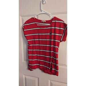 Georgia Bulldogs UG Apparel Striped Short Sleeve Tshirt, SM Soft & Lightweight